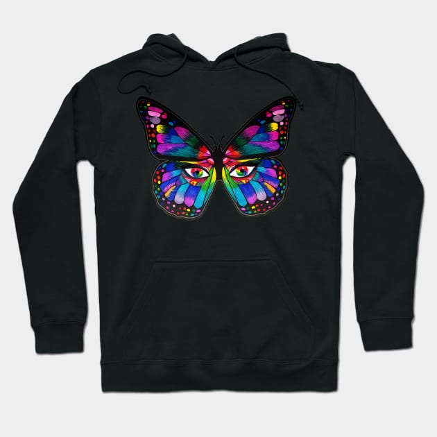 Butterfly Eyes Hoodie by Duckgurl44